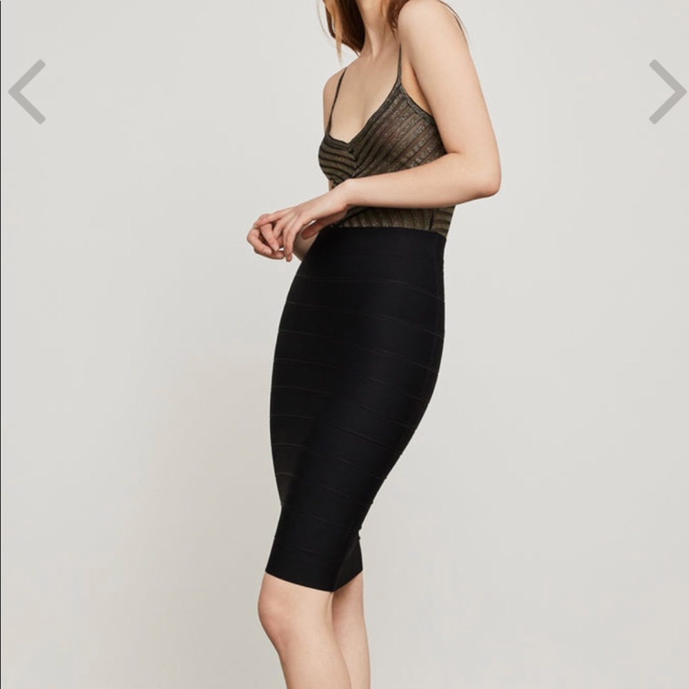 BCBG Black Bandage Pencil Skirt